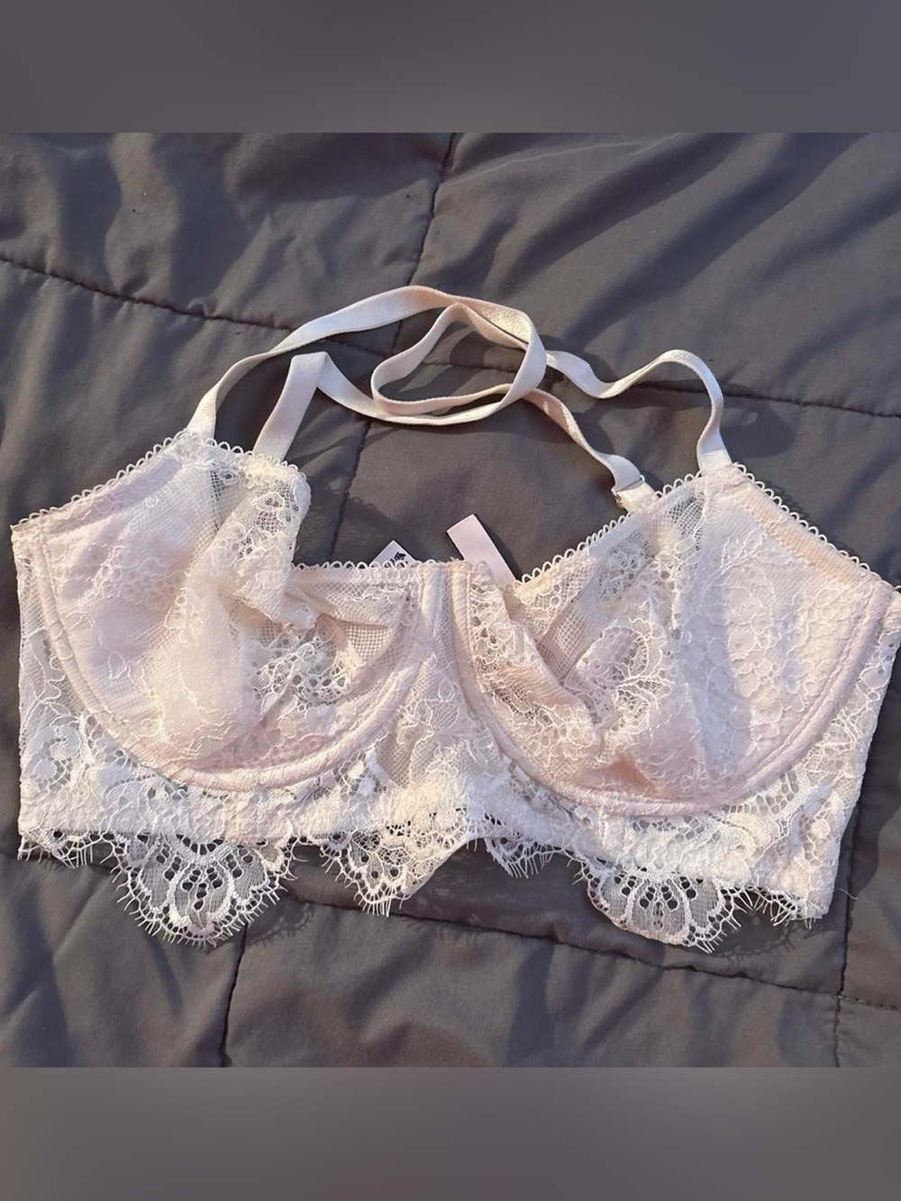 White Dream angels unlined Lace Underwire Bra